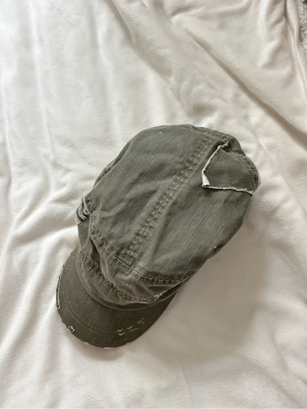 Vintage Y2K Military Cadet 'I ♥ My Soldier' Cap